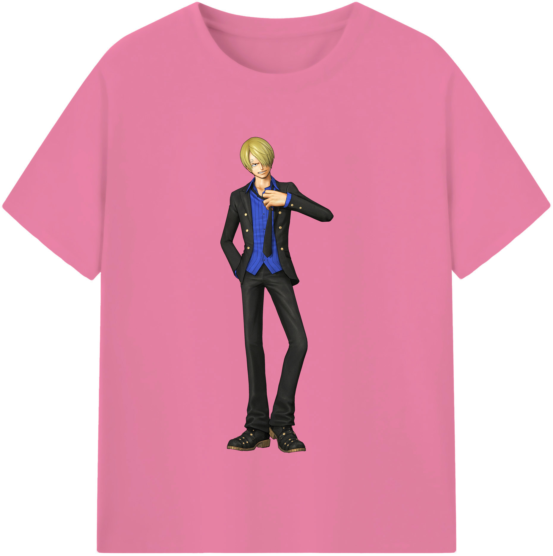 ワンピース サンジ ONE PIECE Sanji 綿100％半袖Tシャツ（フロントプリント）
